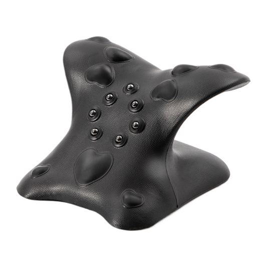 Cervical Neck Traction Device & Stretcher - Magnetic Acupressure Pillow for TMJ, Tech Neck & Shoulder Pain Relief (8 Min/Day)