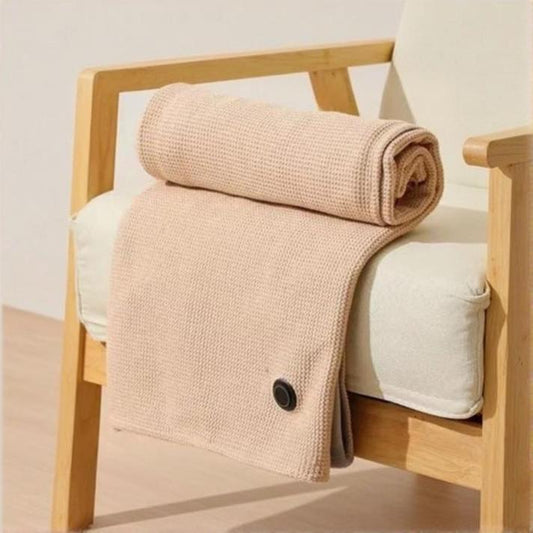 Electric Heated Shawl & Wearable Blanket - USB Powered Cordless Poncho with 3 Heat Settings - Soft Knitted Fabric (Machine Washable)