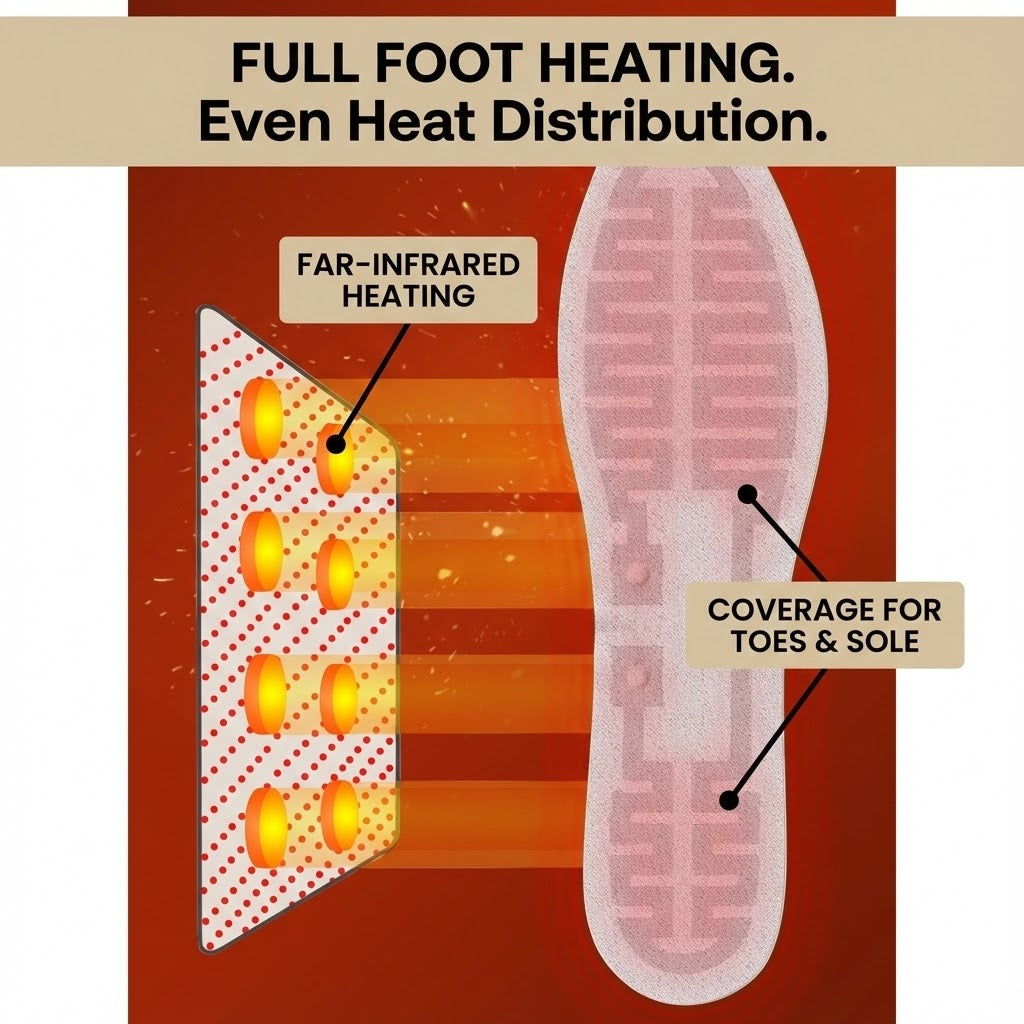 Cozy Sherpa Heated Insoles - USB Electric Foot Warmers - Fluffy Faux Fur Boot Liners