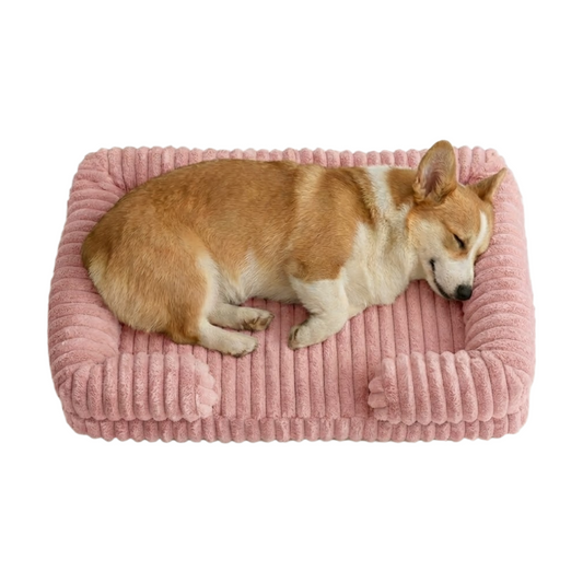 Ultra-Soft Calming Pet Sofa Bed – Warm Winter Plush with Removable Washable Cover (Orthopedic Bolster Support)