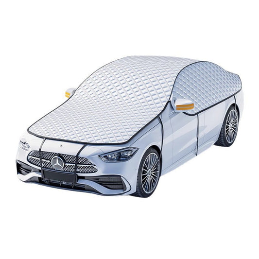 Premium Quilted Car Snow Cover - 360° Full Protection (Roof, Sides, Windshield) - Heavy Duty Winter Shield