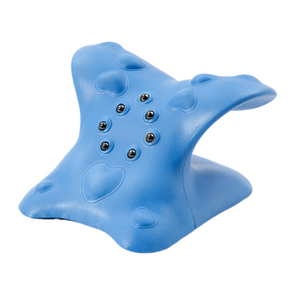 Cervical Neck Traction Device & Stretcher - Magnetic Acupressure Pillow for TMJ, Tech Neck & Shoulder Pain Relief (8 Min/Day)