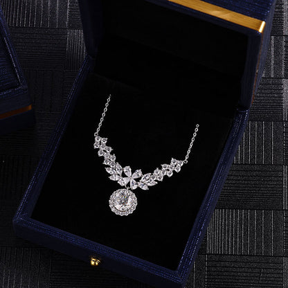 BloomLight Moissanite Cluster Necklace