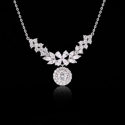 BloomLight Moissanite Cluster Necklace