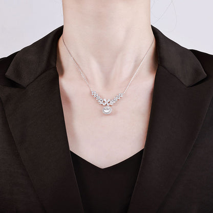 BloomLight Moissanite Cluster Necklace