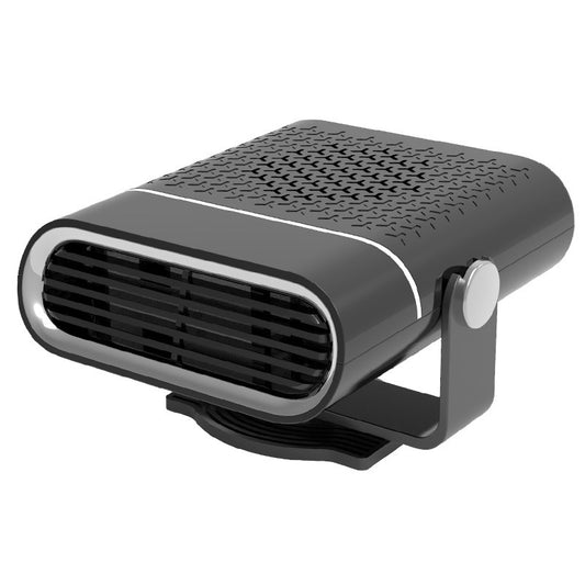 2-in-1 Portable Car Heater & Defroster - 12V Fast Heating Windshield Defogger - 360° Rotating Dashboard Fan (Heat & Cool)