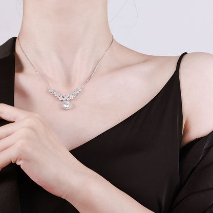 BloomLight Moissanite Cluster Necklace