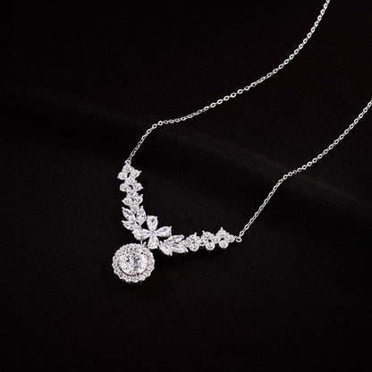 BloomLight Moissanite Cluster Necklace
