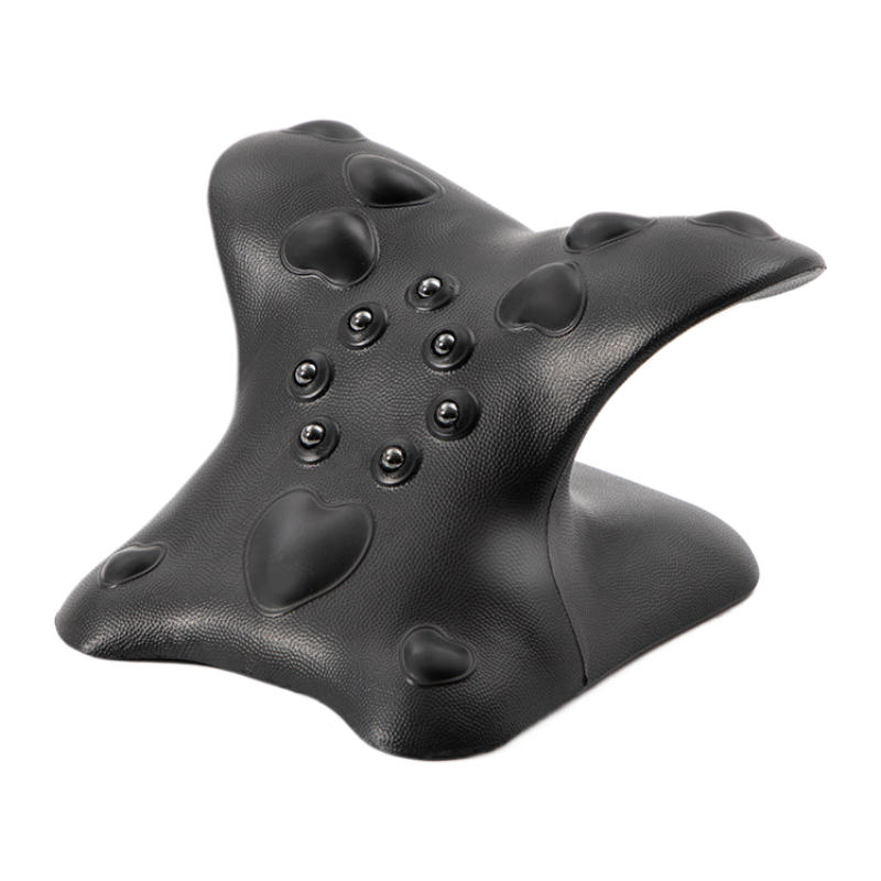 Cervical Neck Traction Device & Stretcher - Magnetic Acupressure Pillow for TMJ, Tech Neck & Shoulder Pain Relief (8 Min/Day)