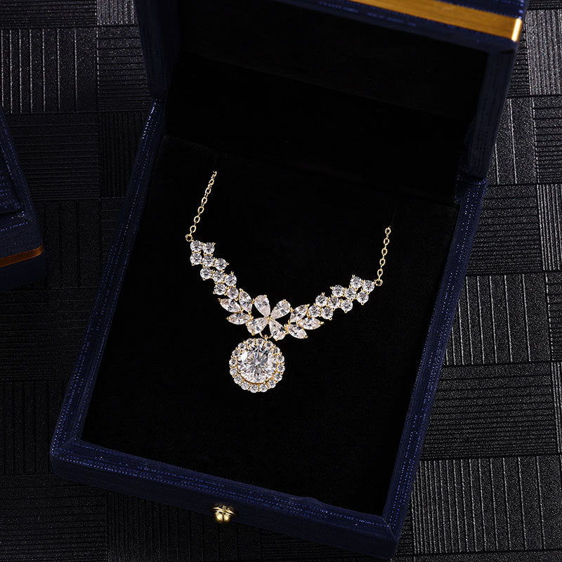 BloomLight Moissanite Cluster Necklace