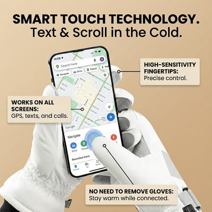 Heavy-Duty Thermal Waterproof Gloves - Touchscreen Compatible & Non-Slip Grip (-40°C Winter Protection)
