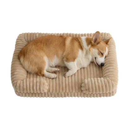 Ultra-Soft Calming Pet Sofa Bed – Warm Winter Plush with Removable Washable Cover (Orthopedic Bolster Support)