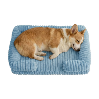 Ultra-Soft Calming Pet Sofa Bed – Warm Winter Plush with Removable Washable Cover (Orthopedic Bolster Support)
