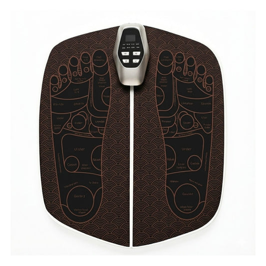 Smart EMS Foot Massager Mat with Wireless Remote - Bio-Electric Acupressure Pad for Circulation, Pain Relief & Swelling (8 Modes / 32 Intensities)