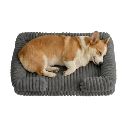 Ultra-Soft Calming Pet Sofa Bed – Warm Winter Plush with Removable Washable Cover (Orthopedic Bolster Support)
