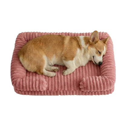 Ultra-Soft Calming Pet Sofa Bed – Warm Winter Plush with Removable Washable Cover (Orthopedic Bolster Support)